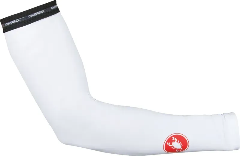 Castelli UPF 50+ Light Arm Sleeves in White