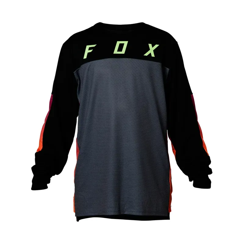Fox Youth Defend Long Sleeve Jersey Race Black Small