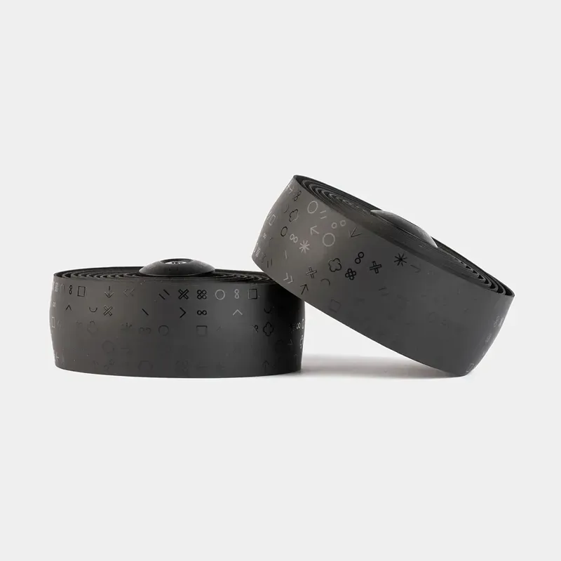 Burgh Classic Bar Tape In Hieroglyph Stealth Black-1