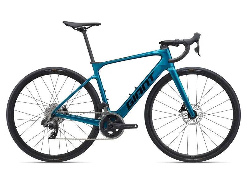 2025 Giant Defy Advanced E+ Elite 2 E-Road Bike Sea Sparkle
