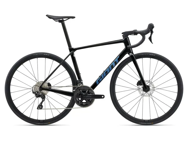 2025 Giant TCR Advanced 2 Road Bike Gloss Carbon/Electron Blue