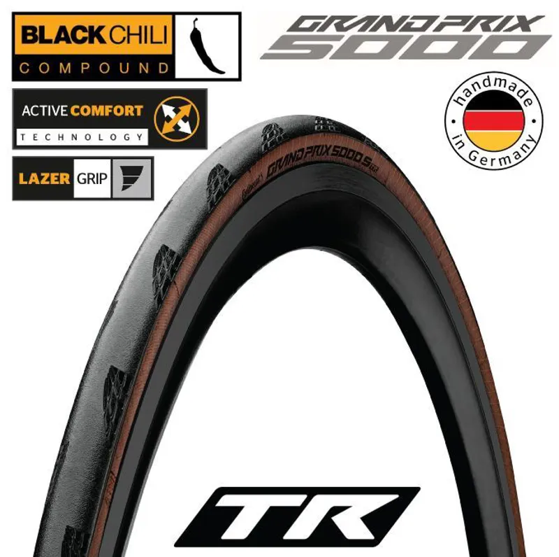 Continental GP5000 S TR 700x32 Folding Tyre in Transparent-1