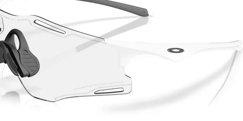 Oakley Cybr Zero Matte White w/Clear To Black Iridium Photochromic Lens-5