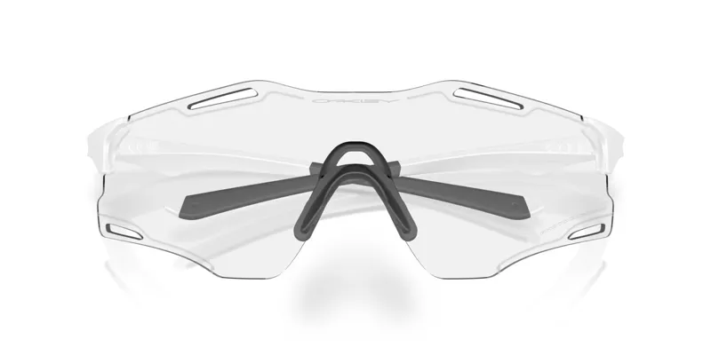 Oakley Cybr Zero Matte White w/Clear To Black Iridium Photochromic Lens-4