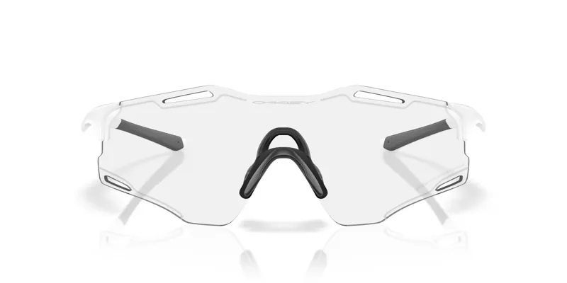 Oakley Cybr Zero Matte White w/Clear To Black Iridium Photochromic Lens-1