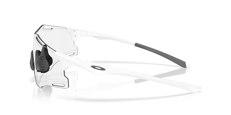 Oakley Cybr Zero Matte White w/Clear To Black Iridium Photochromic Lens-2