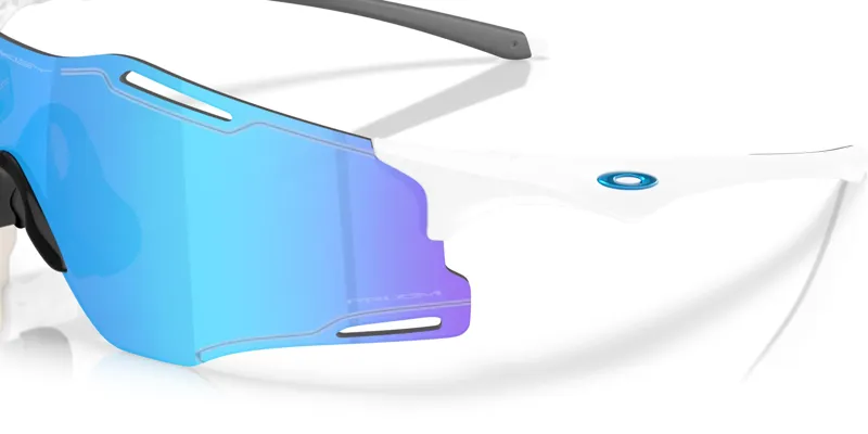 Oakley Cybr Zero Polished White with Prizm Sapphire Lenses-5