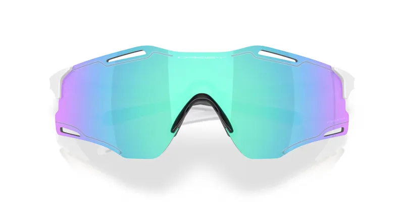 Oakley Cybr Zero Polished White with Prizm Sapphire Lenses-4