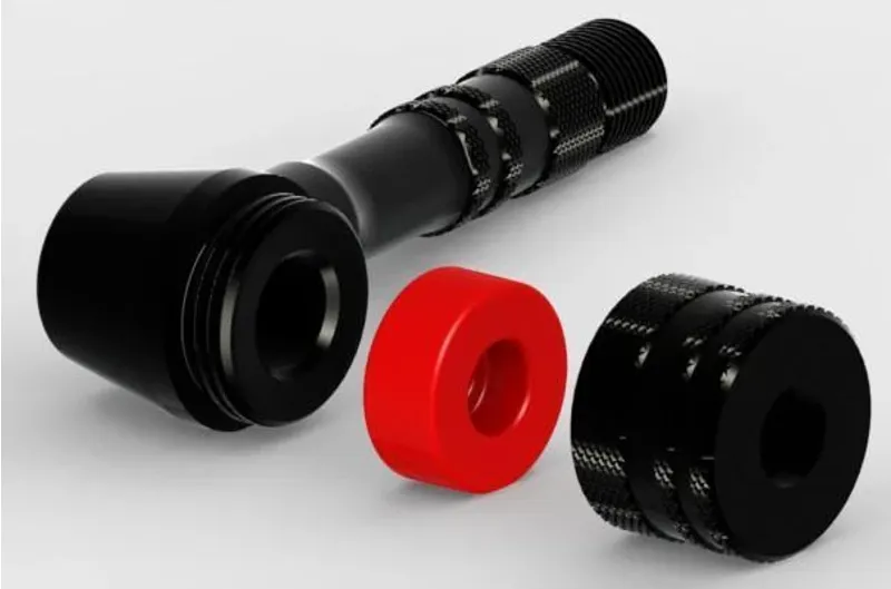 Silca Floor Pump Chuck Disc Adaptor Alloy Black-2