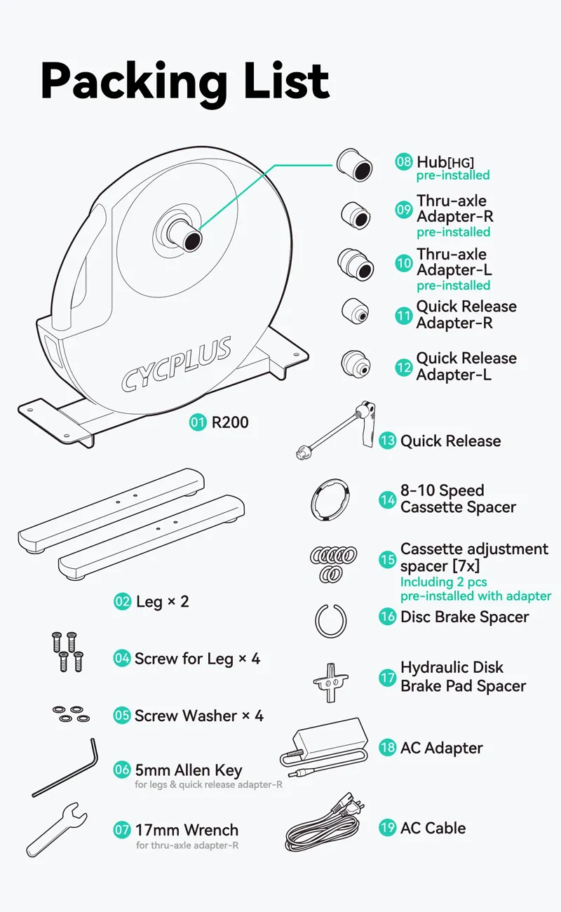 Cycplus R200 Smart Direct-Drive Bike Trainer-5