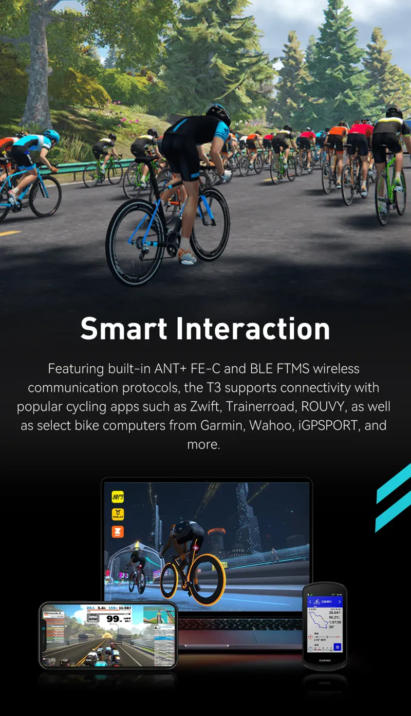 CYCPLUS T3 Smart Direct Drive Bike Trainer-9