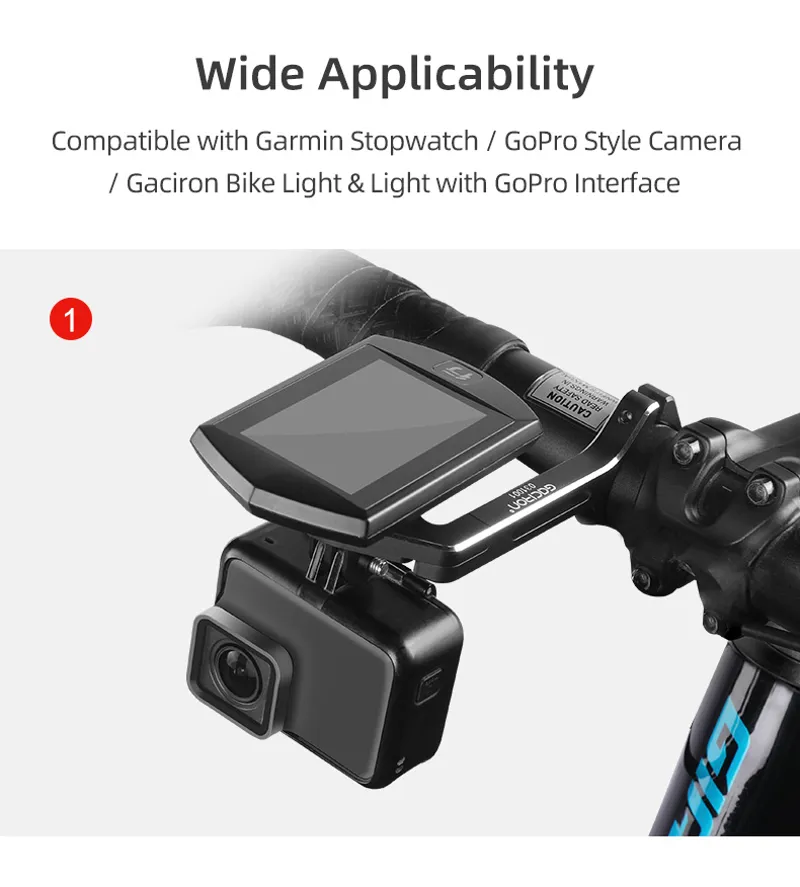 Gaciron Universal Alloy Mount w/GoPro-11