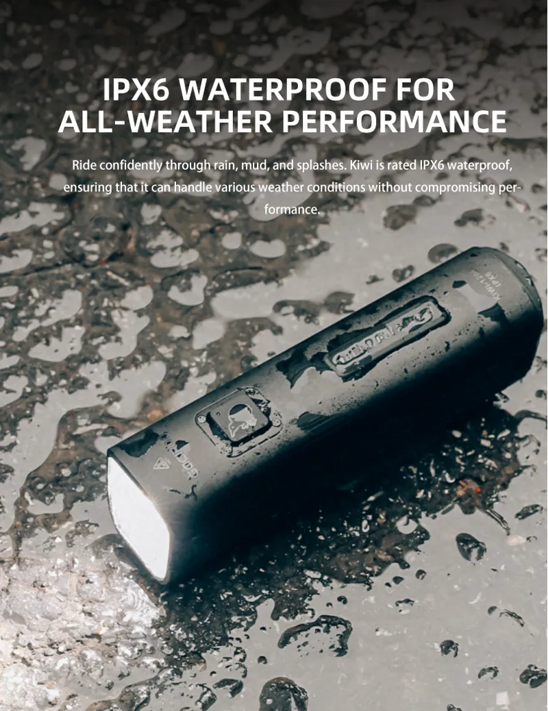 Gaciron Kiwi 1200LM Anti Glare Front Bike Light-2