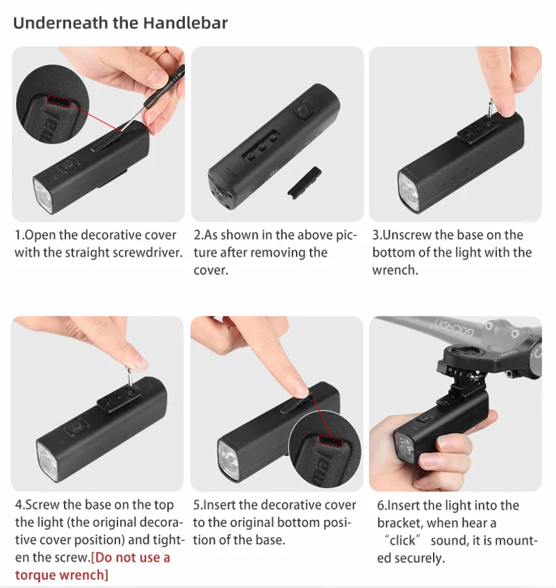 Gaciron Kiwi 1200LM Anti Glare Front Bike Light-13