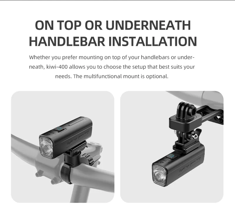 Gaciron Kiwi 400LM Anti Glare Front Bike Light-5