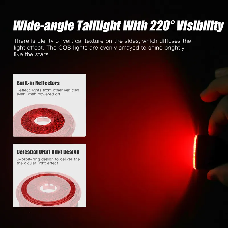 Gaciron 100 LM Smart Brake Magnetic Rear Light-6