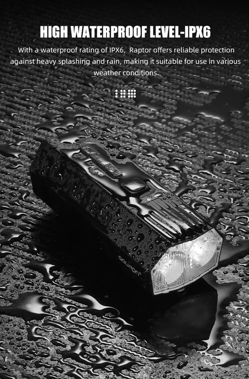 Gaciron Raptor 1800LM High Power Front Light-8