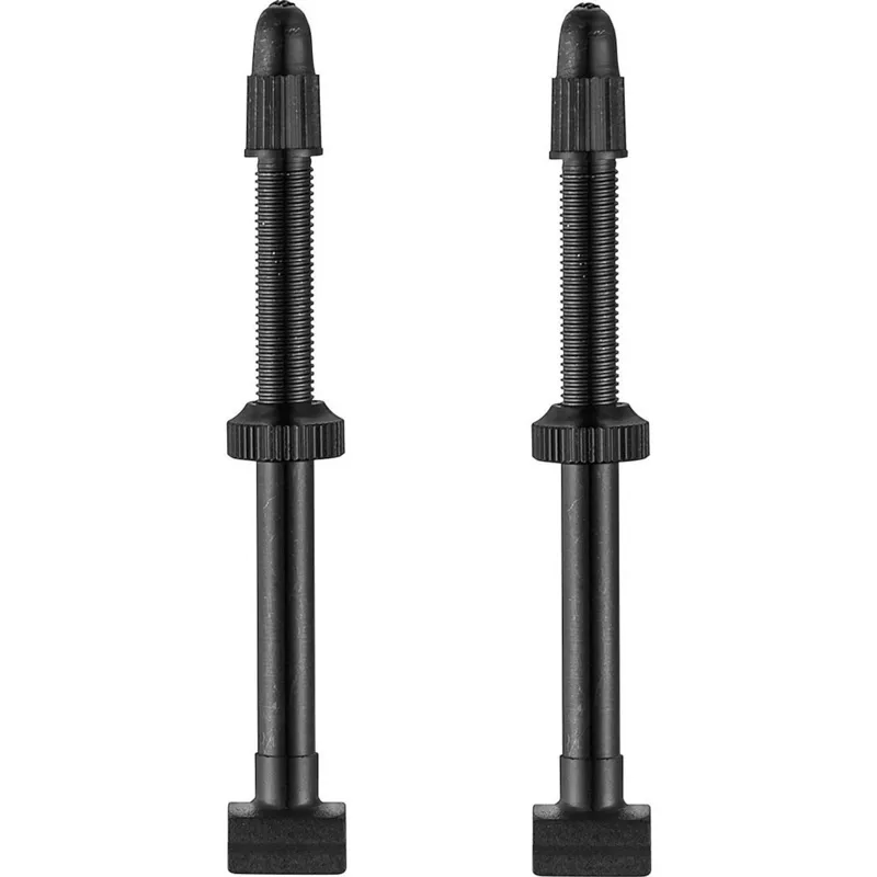Giant Lightweight Tubeless Valve Stems 90mm Pair Black