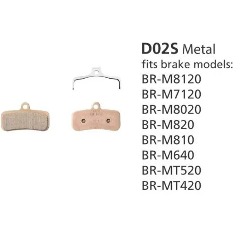 Shimano D02S Disc Brake Pads Metal