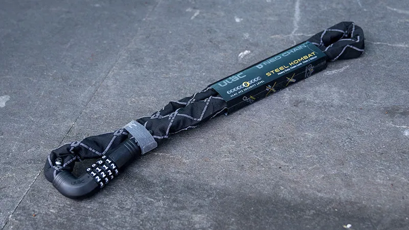 Ulac Steel Kombat Cloth Covered Chain Combo Lock 7mm x100cm Neo-1