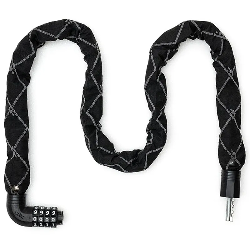 Ulac Steel Kombat Cloth Covered Chain Combo Lock 7mm x100cm Neo