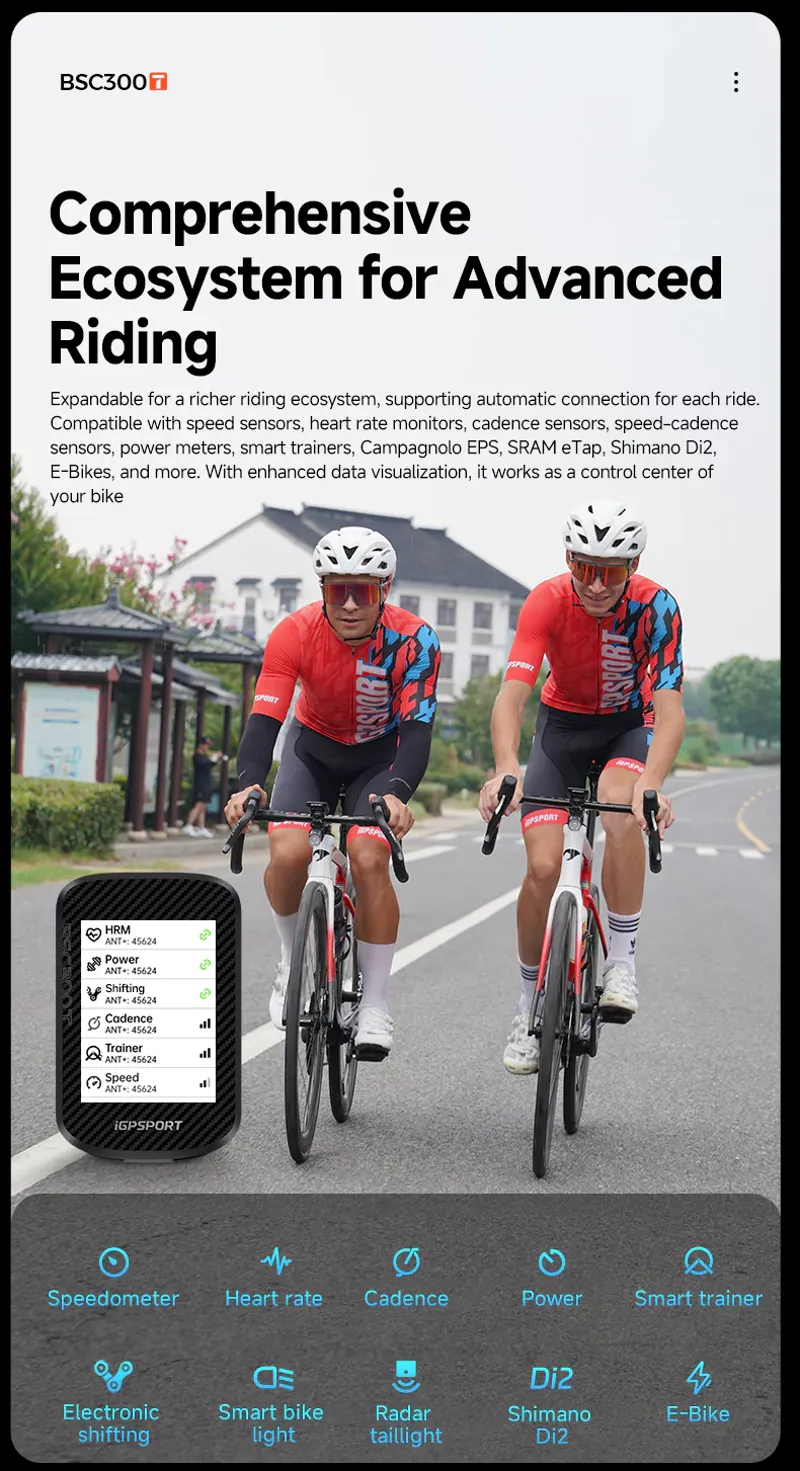 iGPSORT BSC300T Touch Screen GPS Computer-4