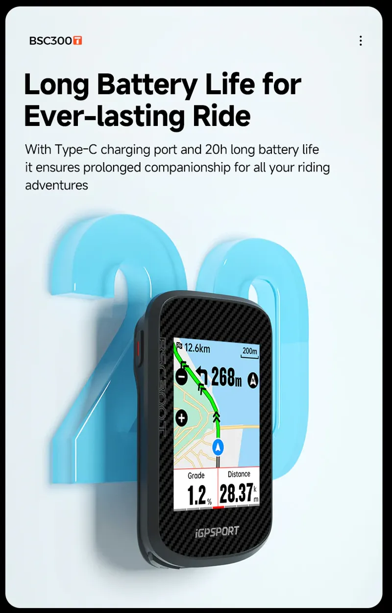 iGPSORT BSC300T Touch Screen GPS Computer-3