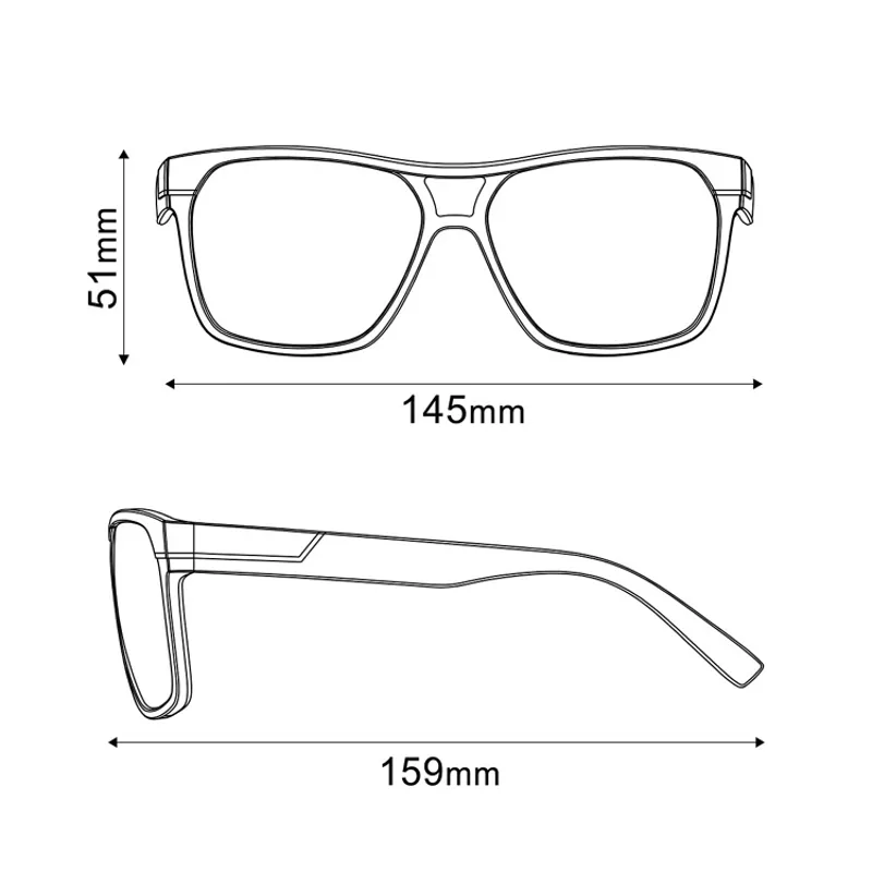 Shimano Eyewear Square Transparent Dark Grey-2
