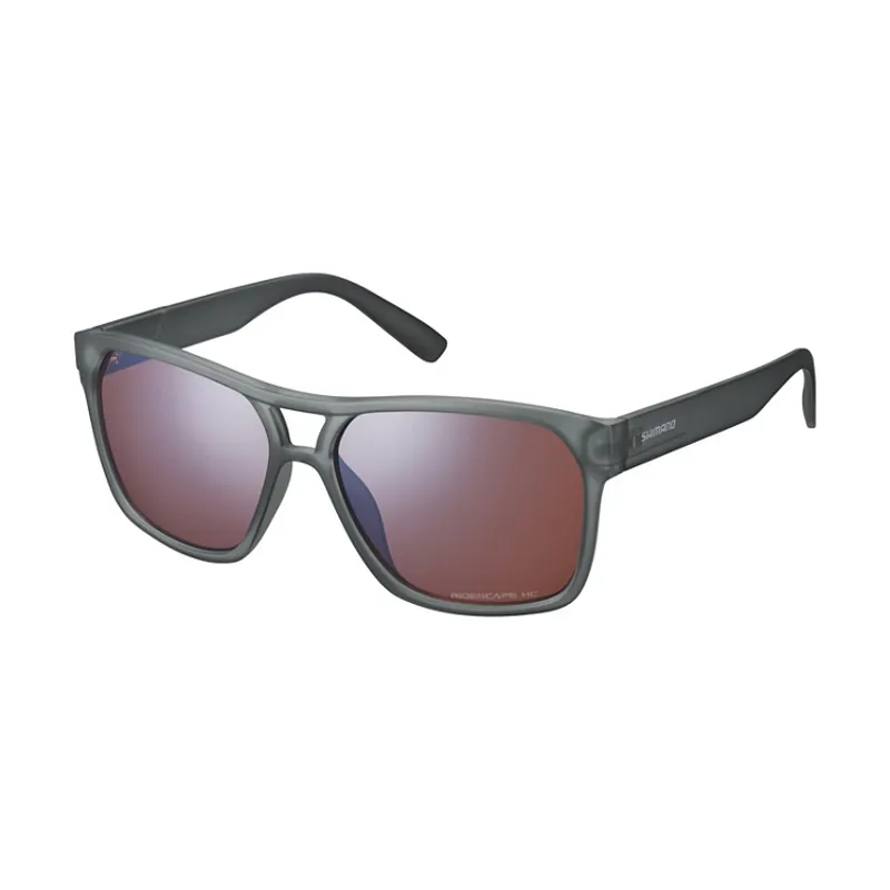 Shimano Eyewear Square Transparent Dark Grey-1