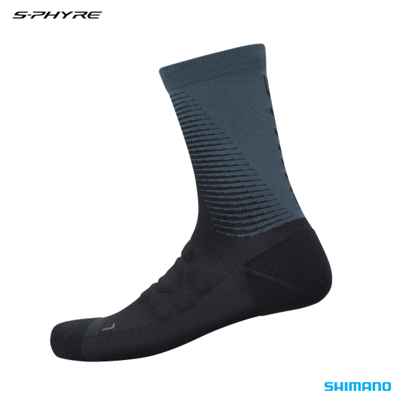 S-Phyre Tall Socks Black Grey-1
