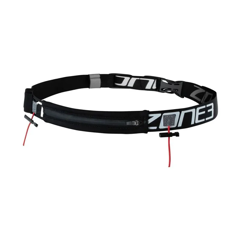 Zone 3 Endurance Race Belt with Lycra Pouch Black