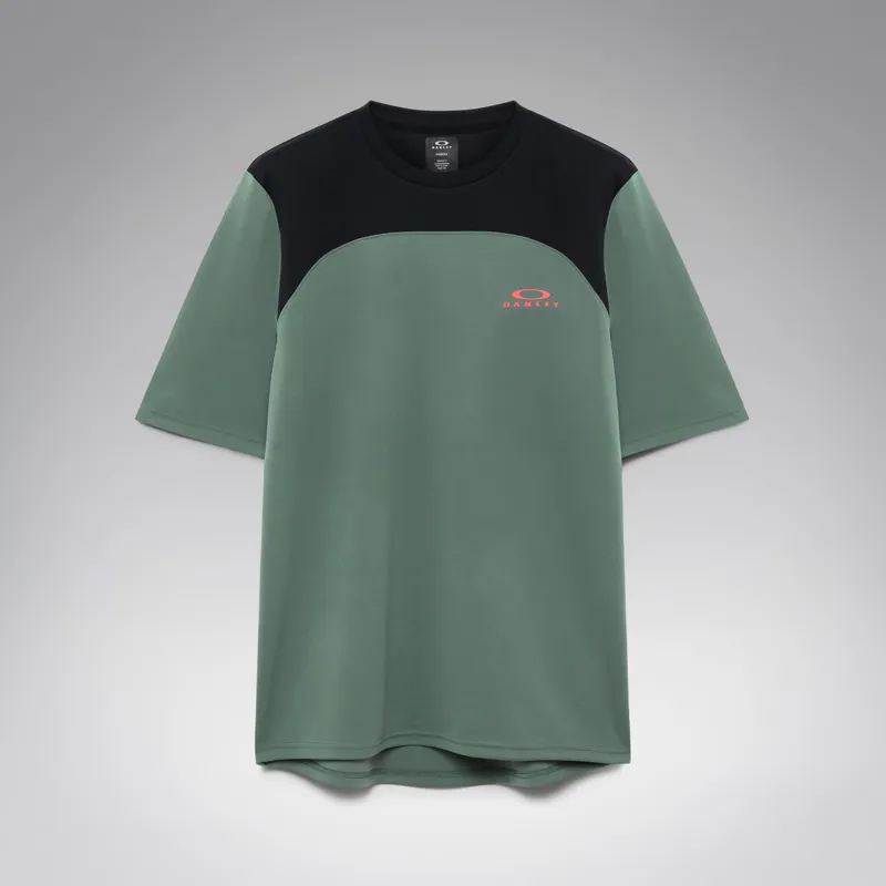 Oakley Freeride Short Sleeve Jersey in Aviator Green-3