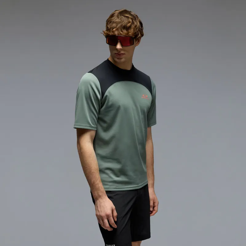 Oakley Freeride Short Sleeve Jersey in Aviator Green