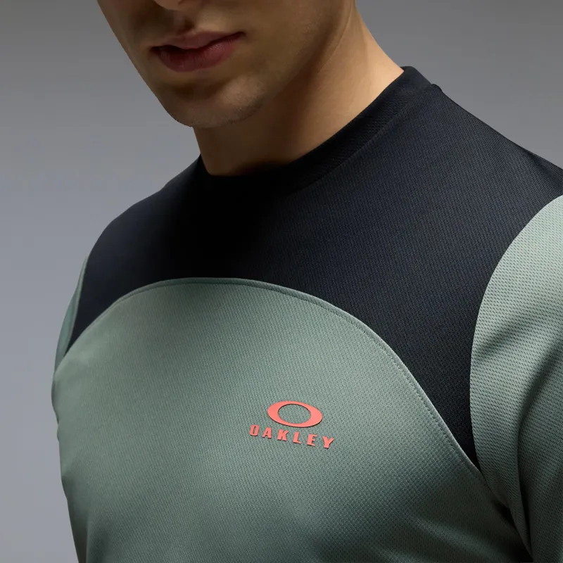 Oakley Freeride Short Sleeve Jersey in Aviator Green-4