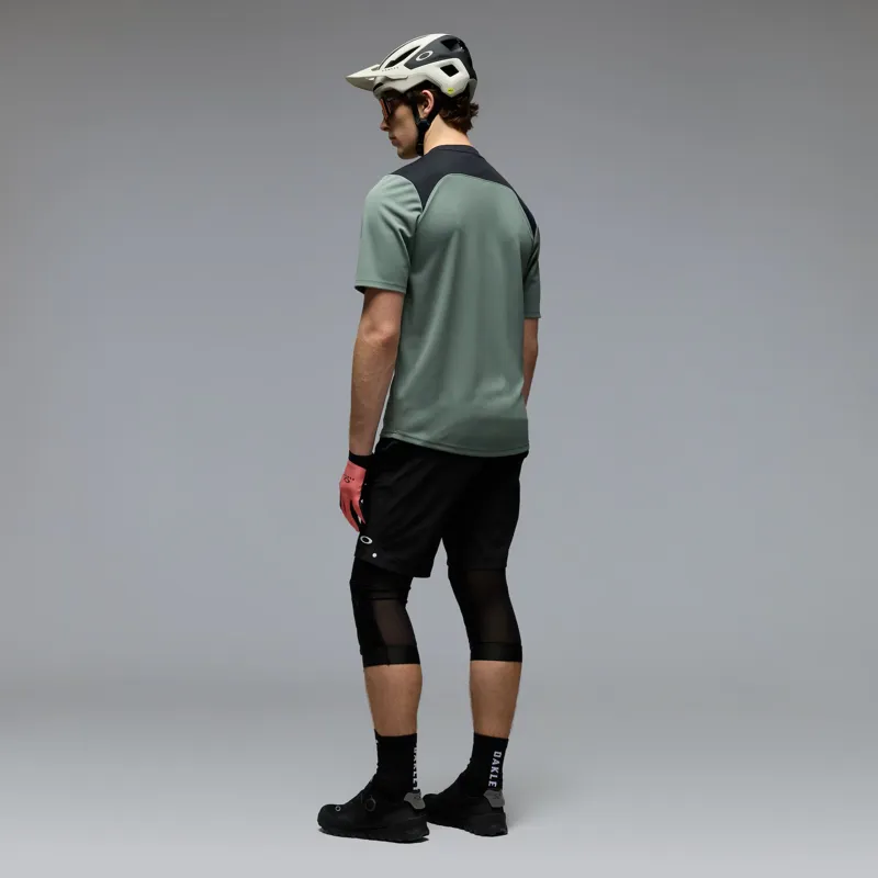 Oakley Freeride Short Sleeve Jersey in Aviator Green-1