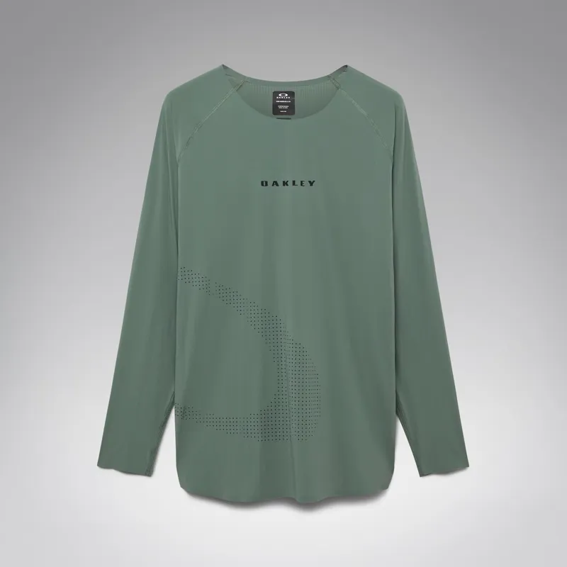 Oakley Seeker Whip Long Sleeve Jersey in Aviator Green