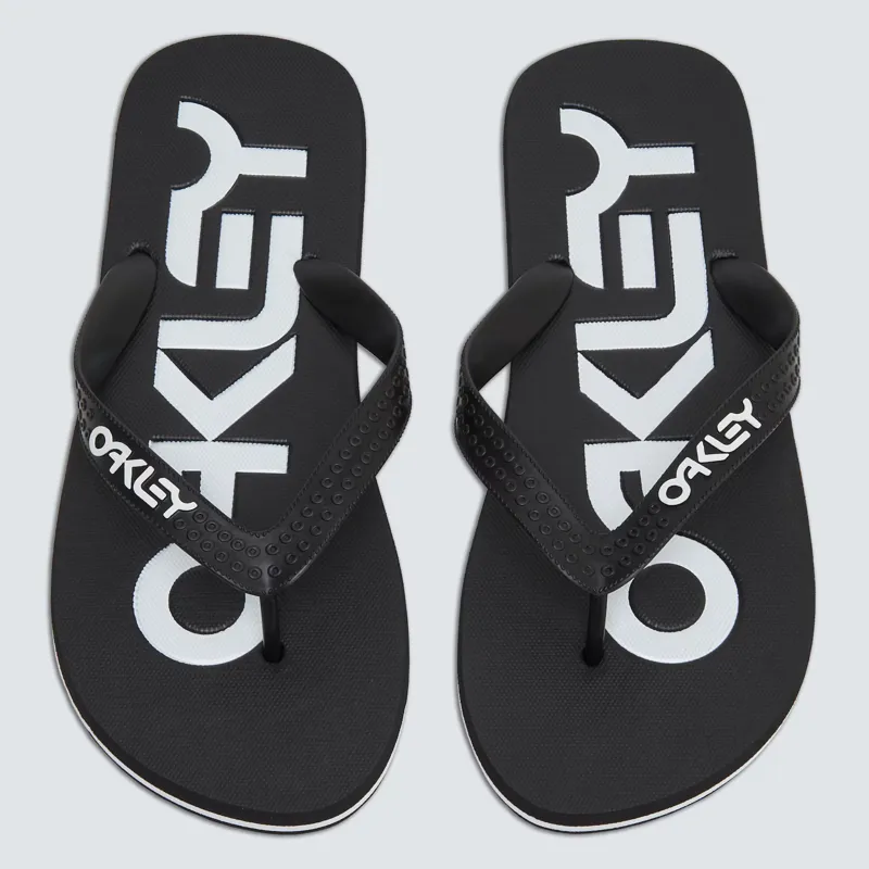 Oakley College Flip Flop Blackout Thongs-2