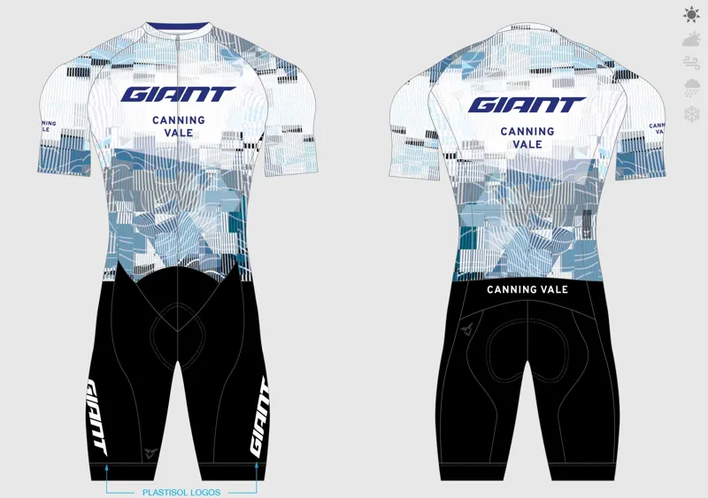 Cuore Giant Canning Vale 2in1 Suit White/Blue MY25