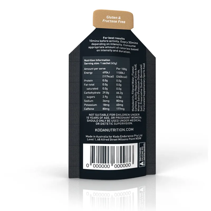 Koda Energy Gel 45g Cappuccino-1