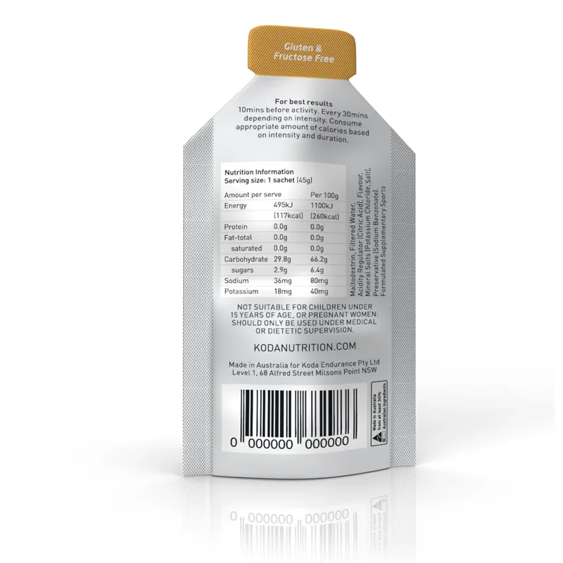 Koda Energy Gel 45g Mango Passion-1