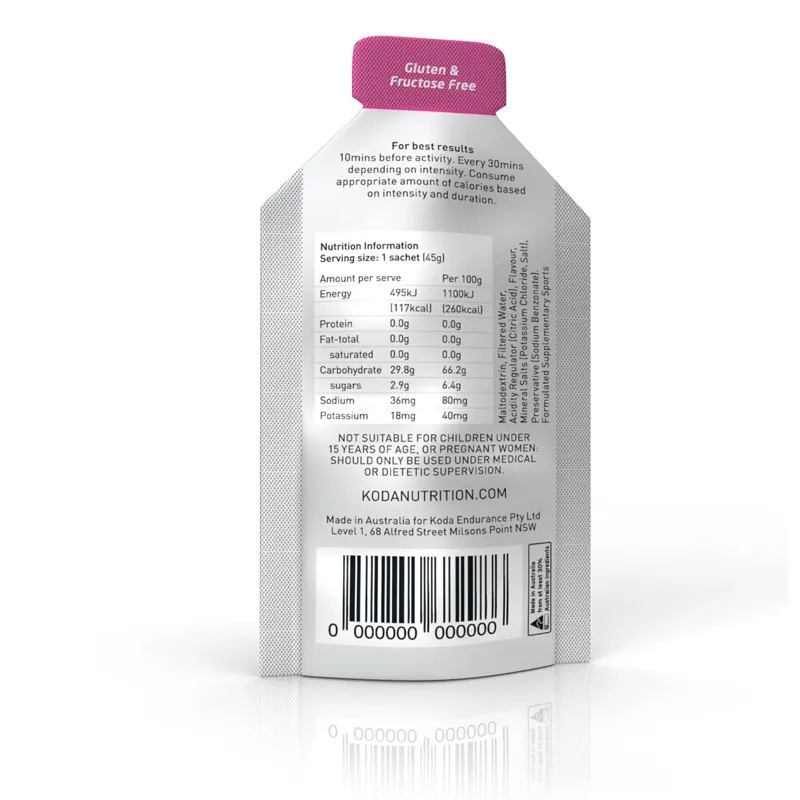 Koda Energy Gel 45g Wild Berry-1