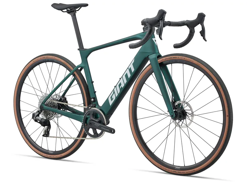 2025 Giant Defy Advanced E+ Elite AR 25km/h Kelp Forest-1