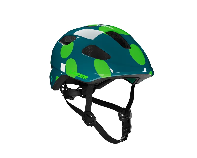 Lazer Nutz 2.0 KinetiCore Kids Helmet Green Dots