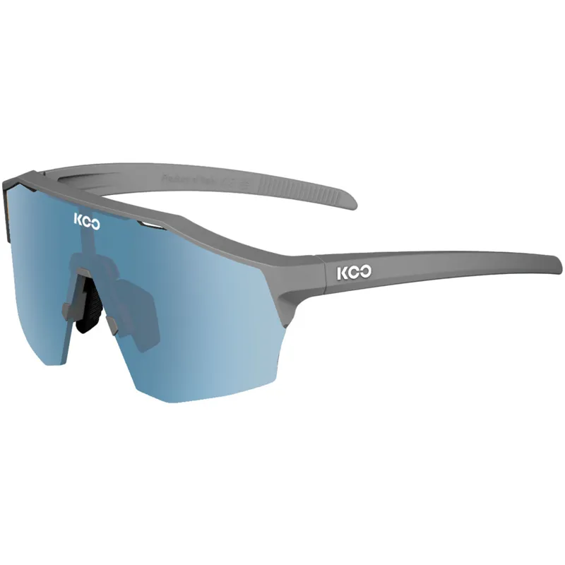 KOO Alibi Grey Matt Frame with Turquoise Mirror Lens Sunglasses