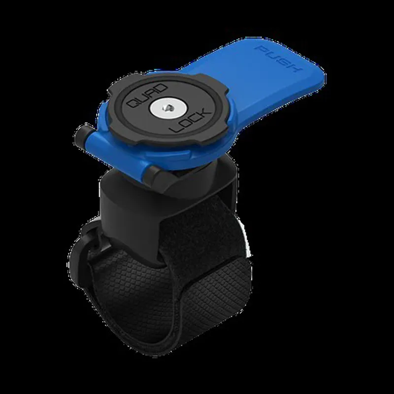 Quadlock Quick Release Strap Mount Black with Blue Lever
