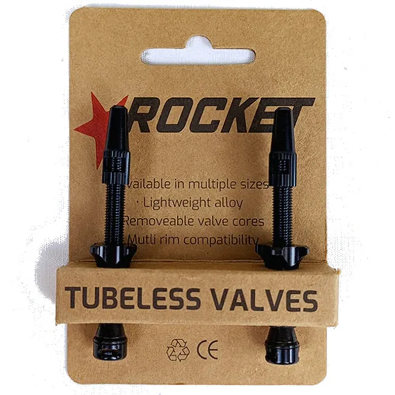 Rocket Tubeless Valve Kit Pair 60mm Black