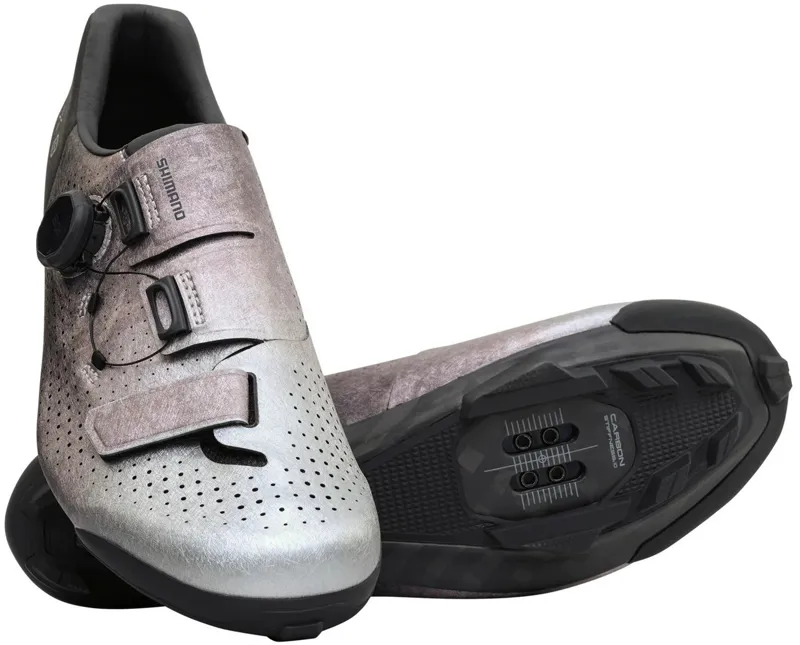 Shimano SH-RX801 Gravel/XC Shoes Silver-2