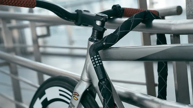 Ulac Steel Kombat Cloth Covered Chain Combo Lock 7mm x100cm Neo-2