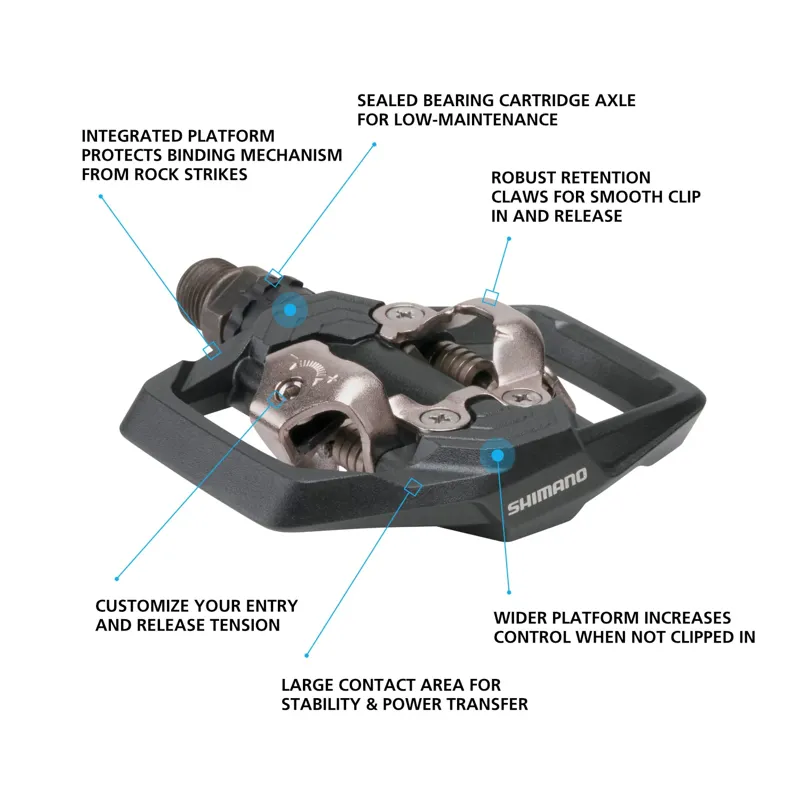 Shimano PD-ME700 SPD Pedals Black-1