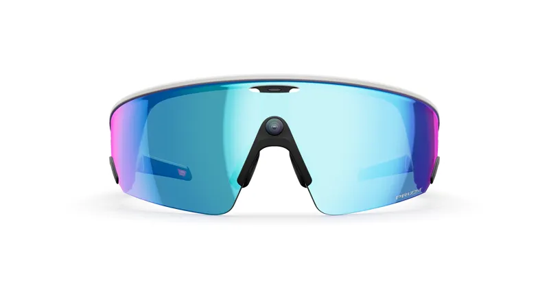 Oakley Meta Vanguard AI Sunglasses White with Prizm Sapphire Lenses-2